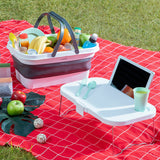 Panier de Pique-nique Pliable avec Couvercle-table Pickning