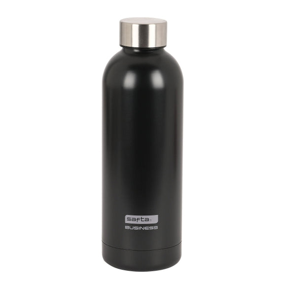 BOUTEILLE THERMIQUE EN ACIER INOXYDABLE SAFTA BLACK 500 ML NOIR