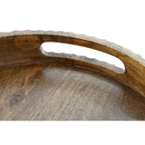 PLATEAU APÉRITIF DKD HOME DECOR BRUN FONCÉ BOIS DE MANGUIER 30 X 30 X 5 CM