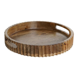 PLATEAU APÉRITIF DKD HOME DECOR BRUN FONCÉ BOIS DE MANGUIER 30 X 30 X 5 CM