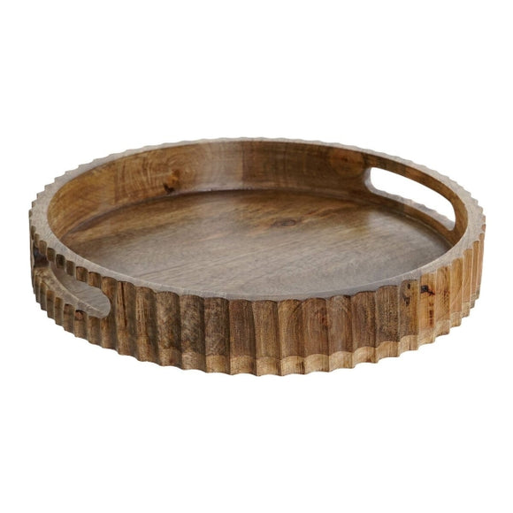 PLATEAU APÉRITIF DKD HOME DECOR BRUN FONCÉ BOIS DE MANGUIER 30 X 30 X 5 CM