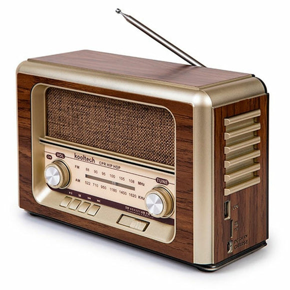 Radio Bluetooth portable Kooltech Rétro AM/FM